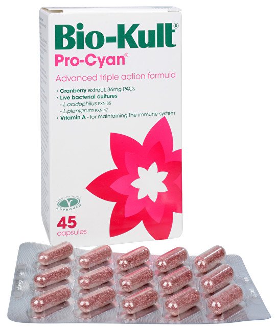 PROBIOTICS INTERNATIONAL LTD. Bio-Kult Pro-Cyan 45 kapslí - Přípravky probiotika prebiotika