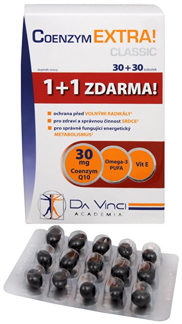 Simply You Coenzym Extra! Classic 30 mg 30 tob. + 30 tob. ZDARMA - Přípravky stárnutí a dlouhověkost