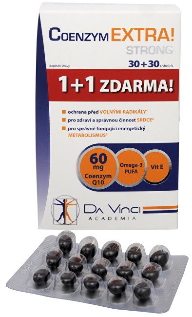 Simply You Coenzym Extra! Strong 60 mg 30 tob. + 30 tob. ZDARMA - Přípravky stárnutí a dlouhověkost