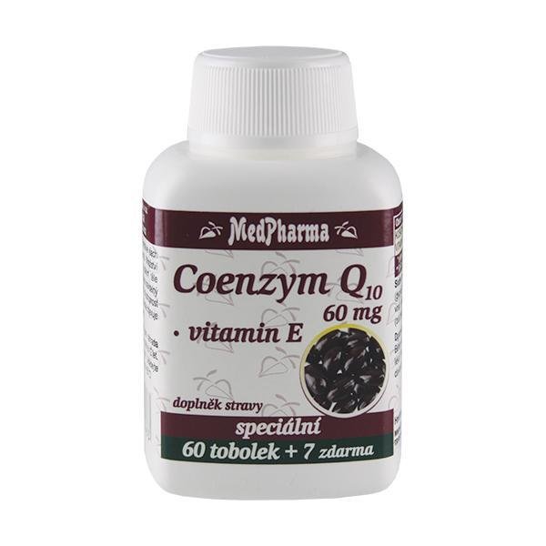 MedPharma Coenzym Q10 60 mg FORTE 60 tob. + 7 tob. ZDARMA - Přípravky koenzym q10