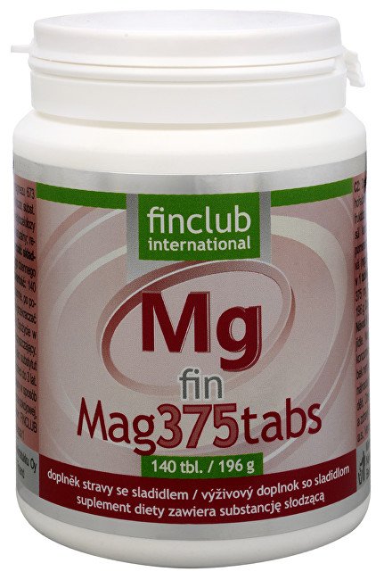 Finclub Fin Mag375tabs 140 tbl. - Přípravky minerály a stopové prvky