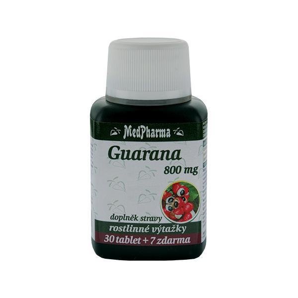 MedPharma Guarana 800 mg 30 tbl. + 7 tbl. ZDARMA - Přípravky energie, vytrvalost, vitalita