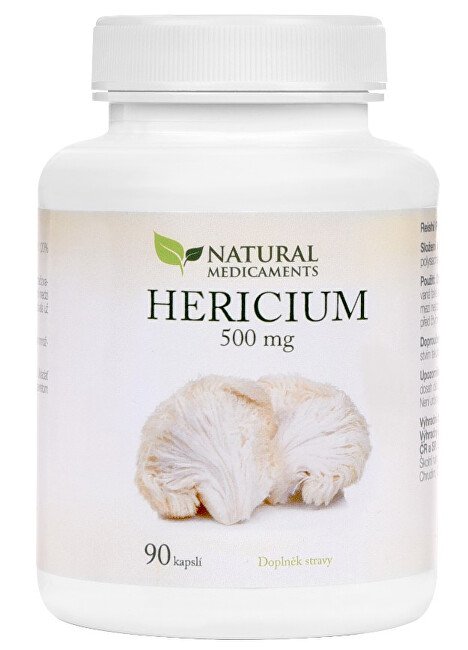 Natural Medicaments Hericium 500 mg 90 kapslí - Přípravky čínská medicína