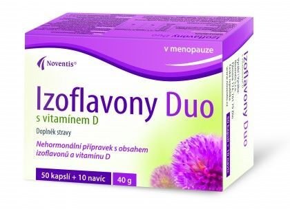 Noventis Izoflavon Duo s vitamínem D 60 kapslí - Přípravky adaptogeny