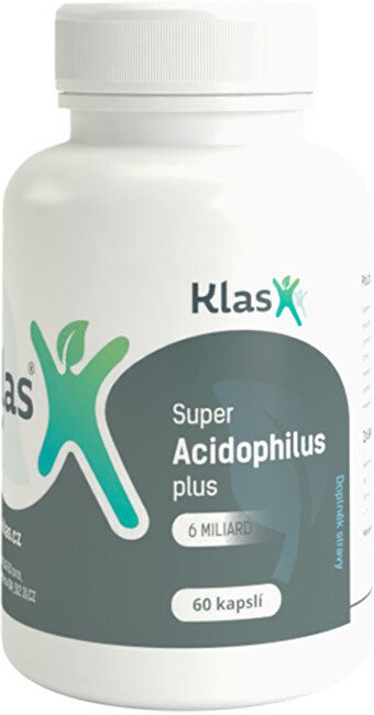 Klas Super Acidophilus plus 6 miliard 60 kapslí - Přípravky probiotika prebiotika