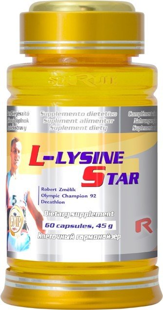STARLIFE L-LYSINE 500 STAR 60 tablet - Přípravky aminokyseliny