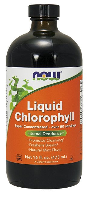 NOW Liquid Chlorophyll 473 ml - Přípravky mikrocirkulace krve