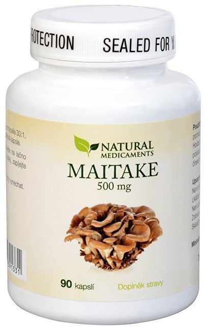 Natural Medicaments Maitake 500 mg 90 kapslí - Přípravky medicinální houby