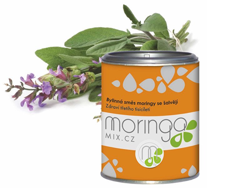 Moringa Mix Moringa oleifera se šalvějí 100 g - Přípravky bylinné sypané čaje