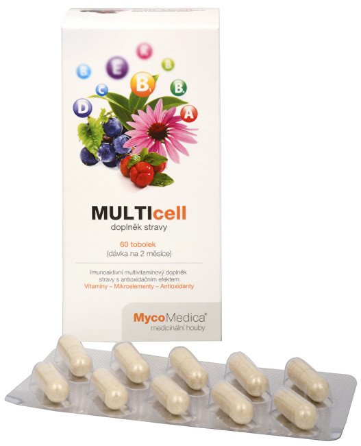 MycoMedica MULTIcell 60 tob. - Přípravky vitamíny a minerály