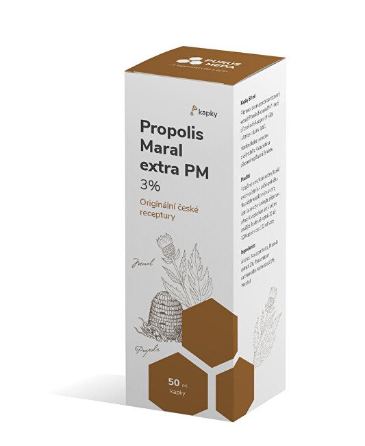 Purus Meda PM Propolis Maral extra 3 % kapky 50 ml - Přípravky celková imunita