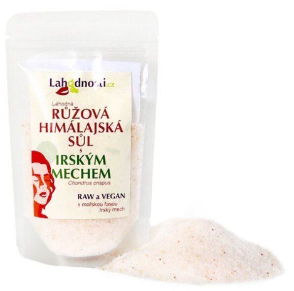 Lahodnosti Růžová himalájská sůl s irským mechem 400 g - Přípravky sůl