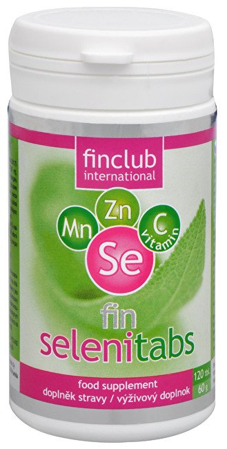 Finclub Fin Selenitabs 120 tbl. - Přípravky minerály a stopové prvky