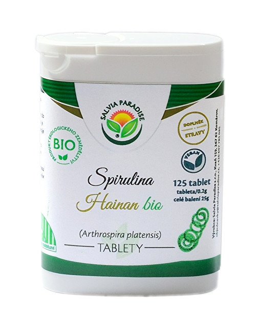 Salvia Paradise Spirulina Hainan BIO tablety 800 tablet - Přípravky energie, vytrvalost, vitalita