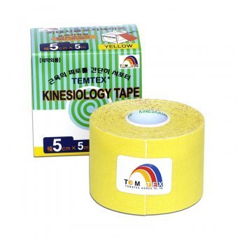 TEMTEX Tejp. TEMTEX kinesio tape 5 cm x 5 m Žlutá - Přípravky bandáže