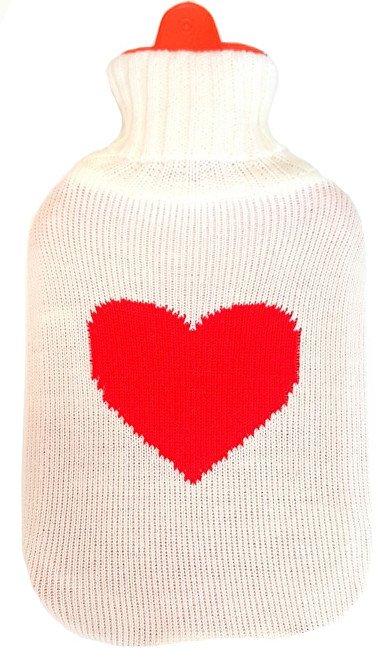 Albert Termofor v obalu pulover Srdce - Přípravky nahřívací polštářky