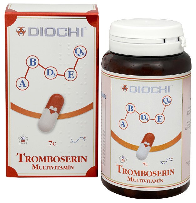 Diochi Tromboserin Multivitamín 80 kapslí - Přípravky vitamíny a multivitamíny
