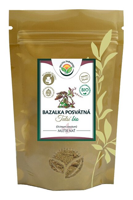 Salvia Paradise Tulsí bazalka posvátná mletá Bio 100 g - Přípravky stres, nervozita, napětí
