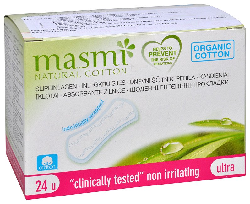 Masmi Ultratenké slipové vložky z organické bavlny MASMI 24 ks - Přípravky intimní hygiena