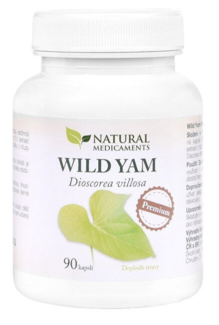 Natural Medicaments Wild Yam Premium 90 kapslí - Přípravky hormonální rovnováha